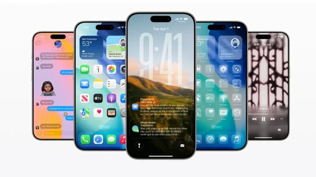 طريقة تمديد الساعة على شاشة القفل في iOS 26