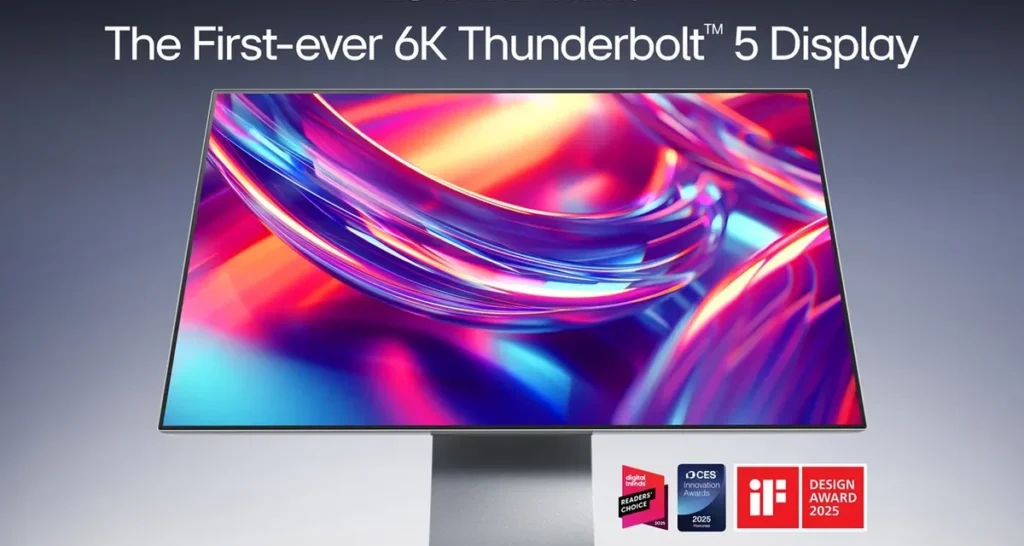 إل جي تعلن عن أول شاشة بدقة 6K في العالم مزودة بتقنية Thunderbolt™ 5 للمبدعين المحترفين