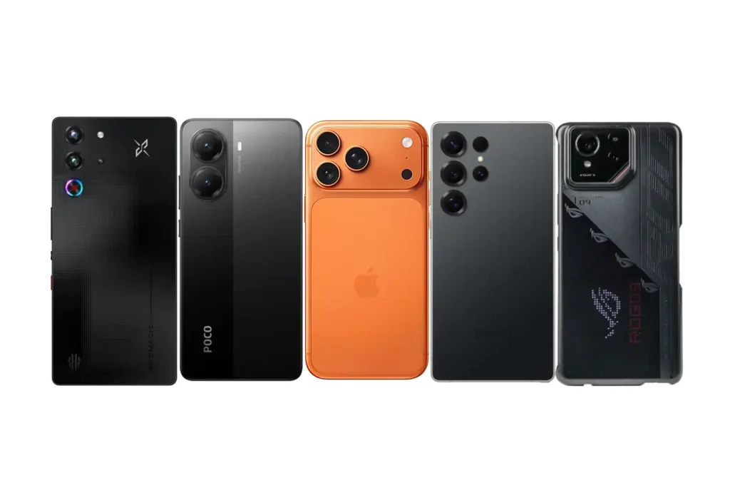 مقارنة شاملة بين أقوى 5 هواتف ألعاب في العالم