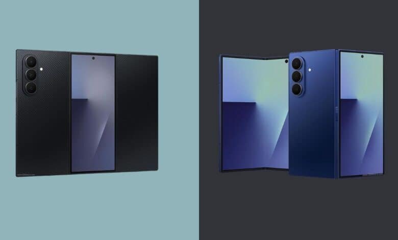 مقارنة شاملة بين هاتفي سامسونج Galaxy Z TriFold و Galaxy Z Fold7