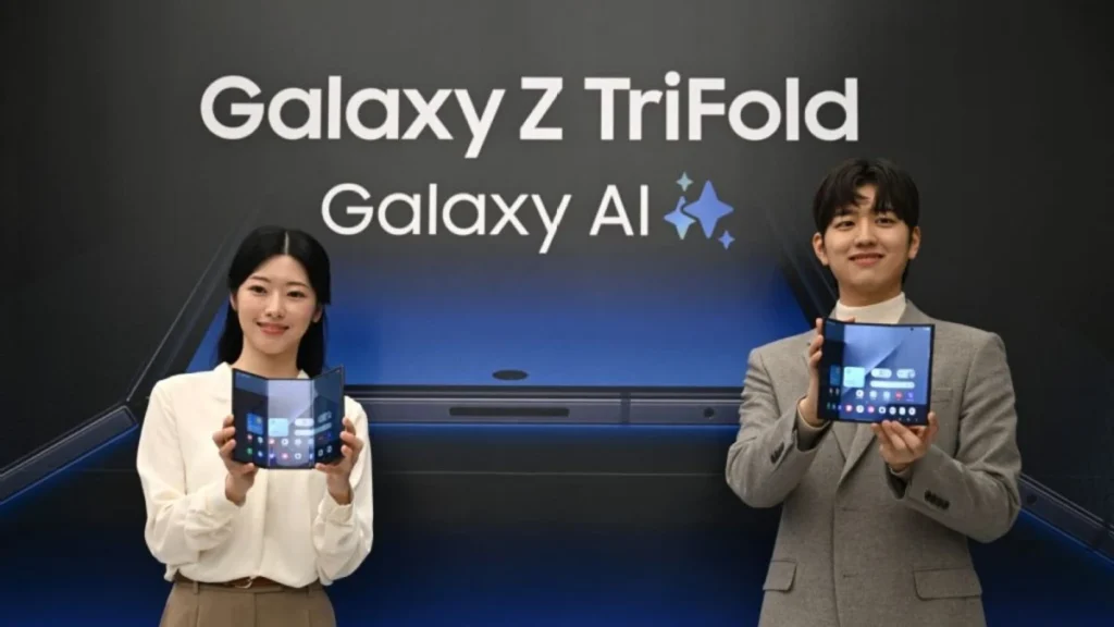 “سامسونج” تكشف عن أول هاتف ثلاثي الطي