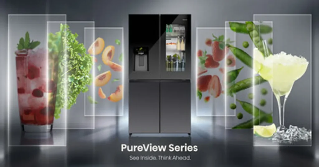 ثلاجة Pure View 780L من Hisense: نافذة شفافة وذكاء اصطناعي لإدارة المطبخ اليومي