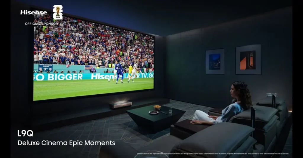 هايسنس تطرح تقنيات العرض الليزري لمتابعة كأس العالم 2026
