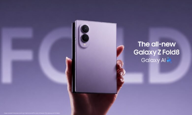 سامسونج تكشف عن Galaxy Z Fold 8 بتصميم أعرض وبطارية أكبر