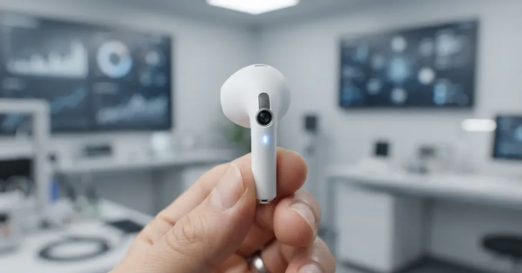 أبل تكشف دون قصد عن سماعات AirPods بكاميرا مدمجة في تحديث ماك