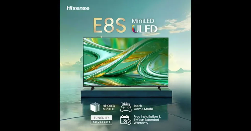 هايسنس تطرح تلفزيون E8S ULED MiniLED الجديد لعام 2026 بمواصفات متطورة للألعاب والترفيه