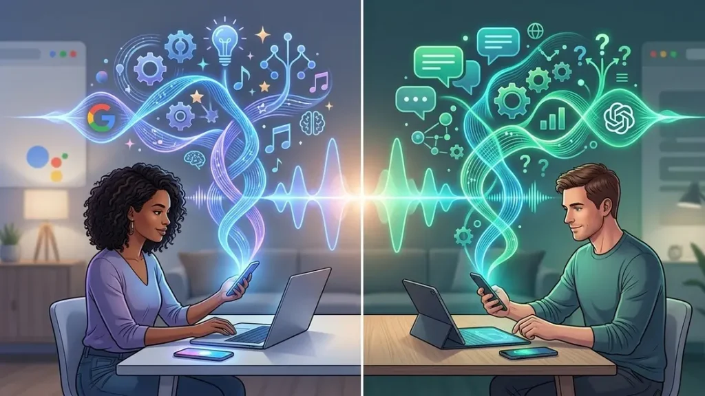 Gemini Live أم ChatGPT Voice .. أيهما يقدم محادثة صوتية أكثر طبيعية؟